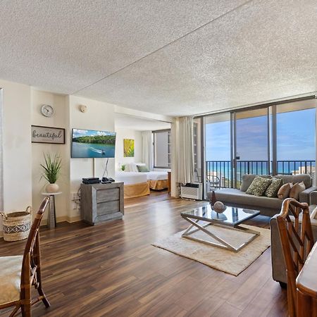 Beautifully Renovated 32Nd Floor Deluxe Ocean View Waikiki Condo Condo هونولولو المظهر الخارجي الصورة
