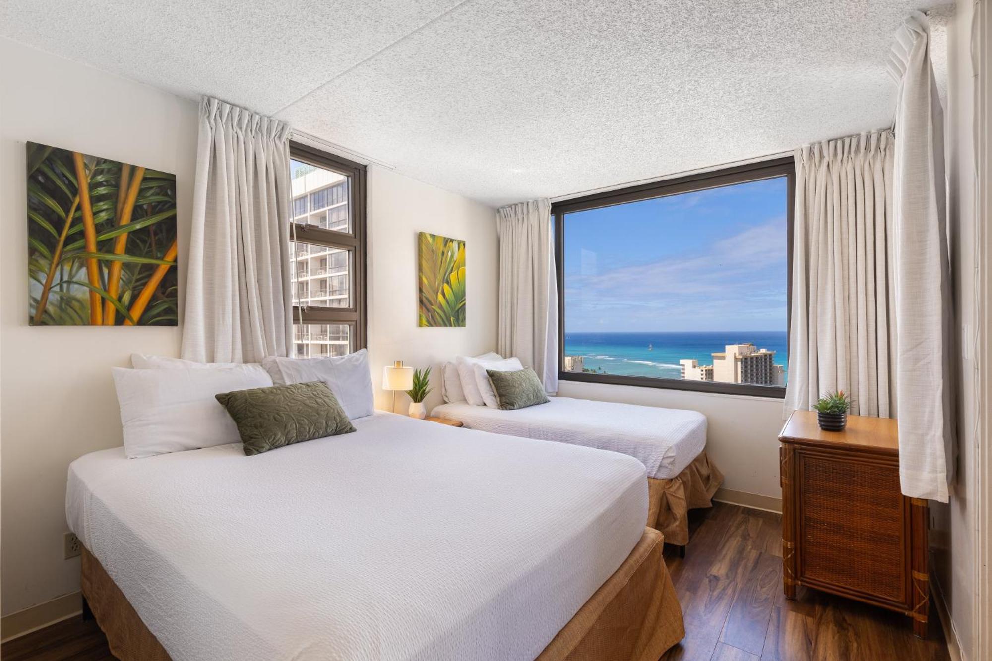 Beautifully Renovated 32Nd Floor Deluxe Ocean View Waikiki Condo Condo هونولولو المظهر الخارجي الصورة